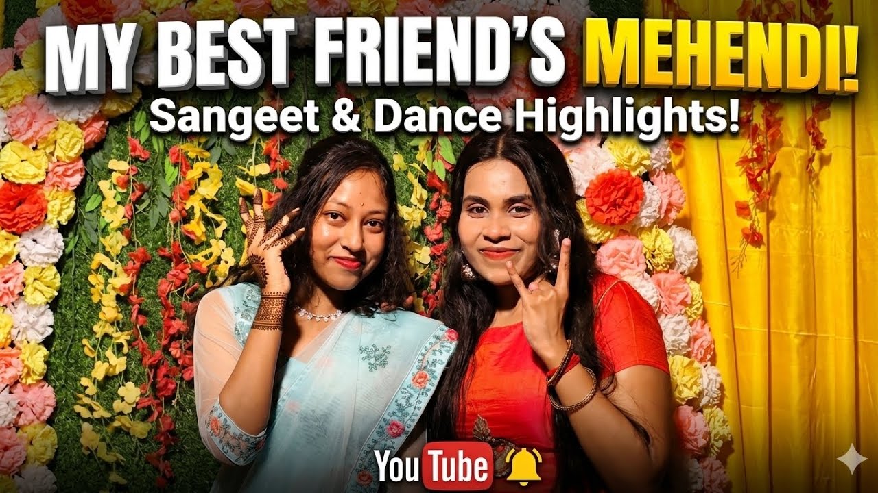 It was Mehendi night☺|| Dance👯💃, Fun, Enjoy|| #hype 🔥 #mehendi #dailyvlog #kolkata #shaadivibes 