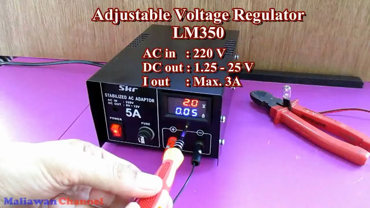 LM350 Adjustable Voltage Regulator (DC Power Supply - LM117 / LM317 / LM150 / LM350 / LM138 / LM338)