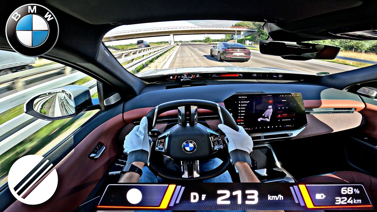 2027 BMW iX3 50 xDrive Top Speed Drive on German Autobahn🏎