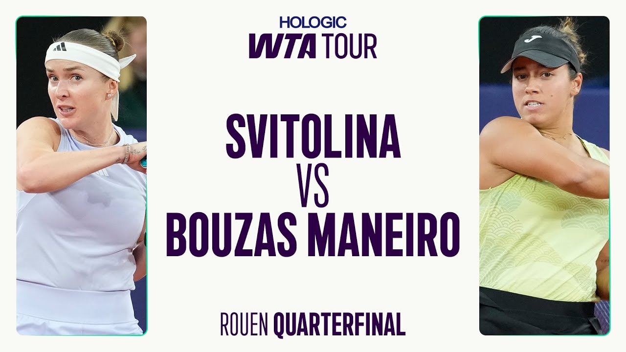 Elina Svitolina vs. Jessica Bouzas Maneiro | 2025 Rouen Quarterfinal | WTA Match Highlights