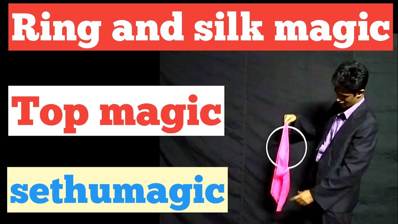 Ring and silk magic  #magic #ringtrick #sethumagic