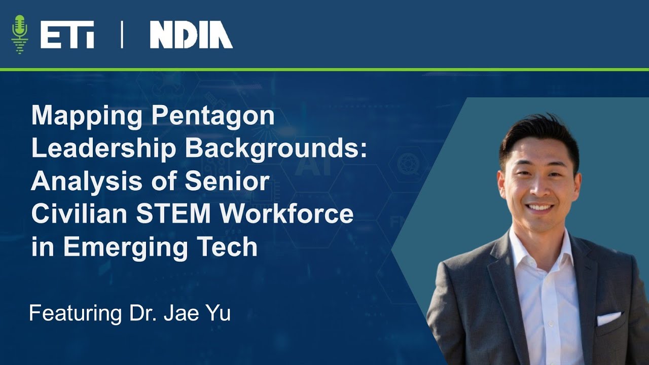 Mapping Pentagon Leadership Backgrounds: Analysis of Senior Civilian STEM Workforce in Emerging Tech