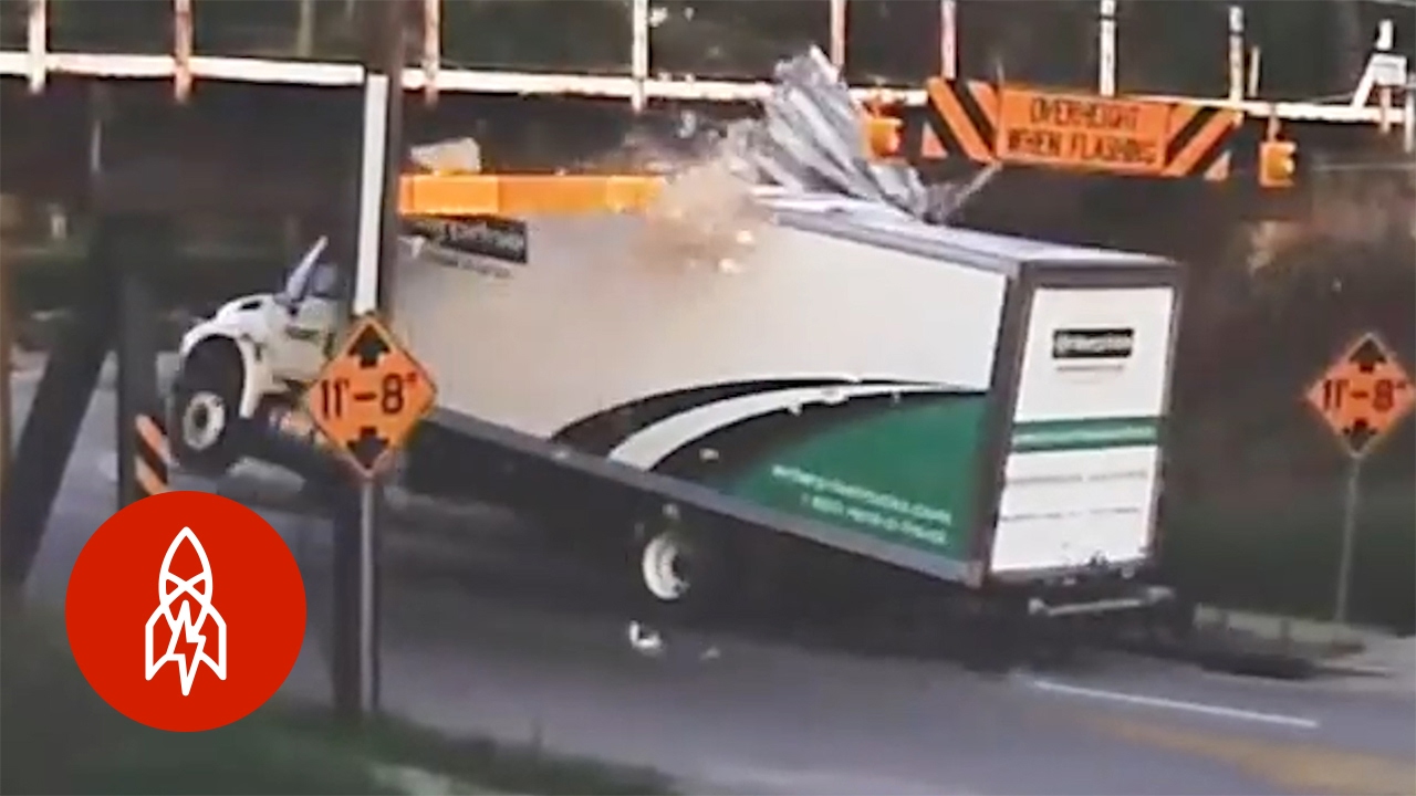 Big Truck + Low Bridge = Satisfying Schadenfreude