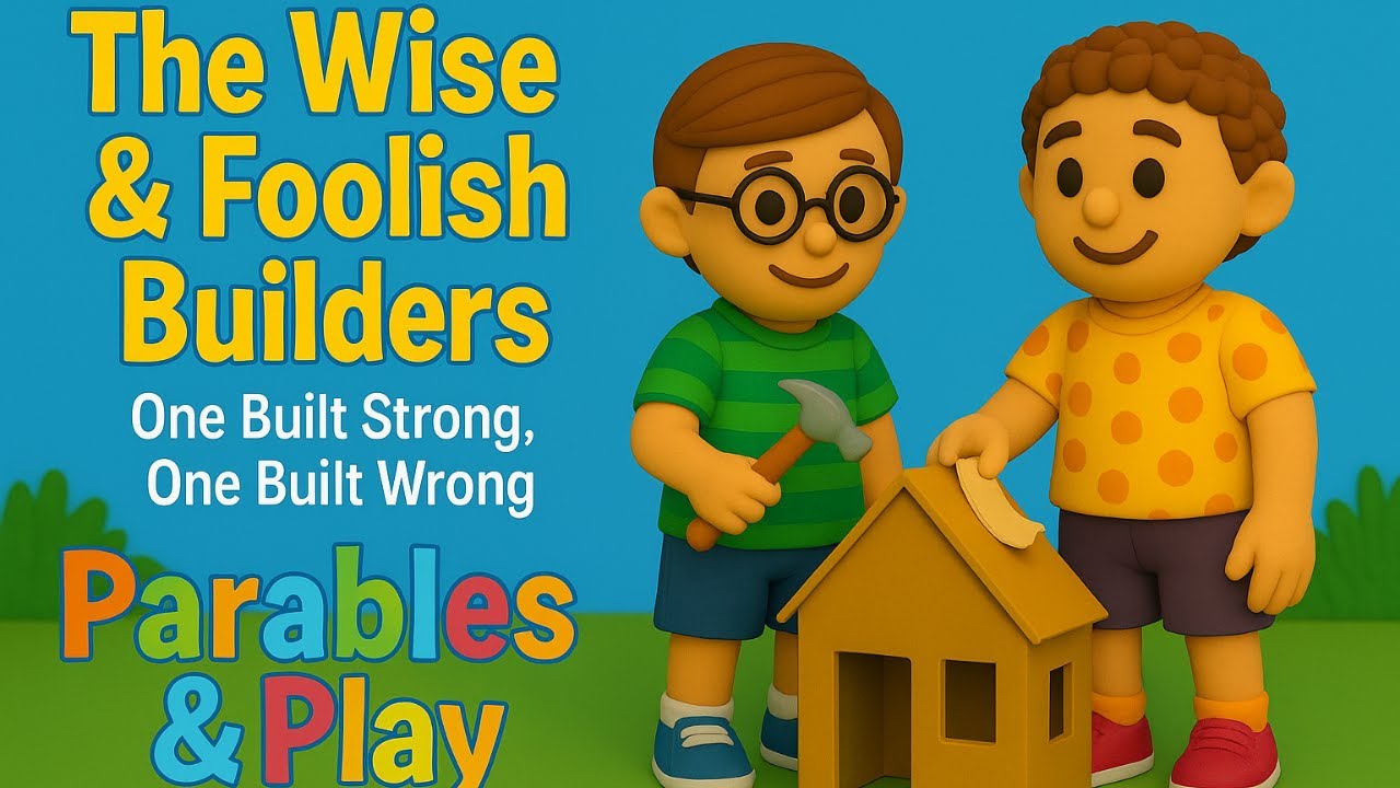 The Wise & Foolish Builders 🔨 | Parables & Play 🙏 | Bible Stories for Kids🎈