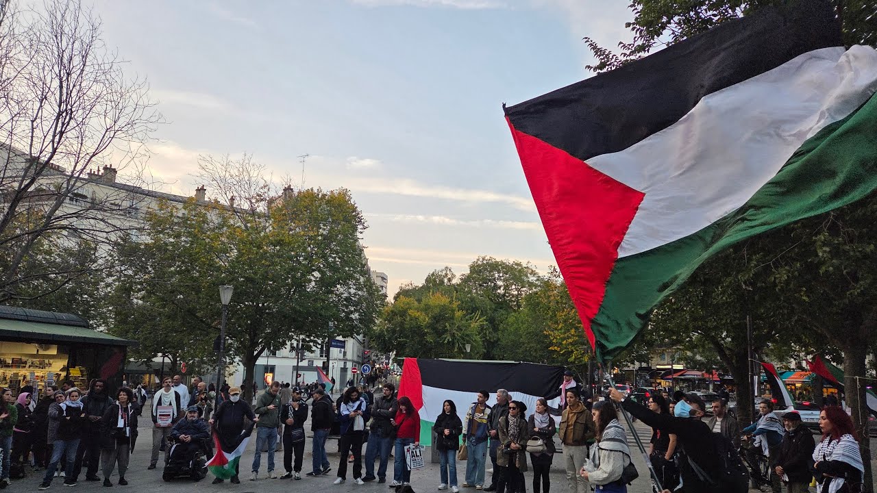 Live: Paris Protest for Palestine Martyrs, rassemblement pour les martyrs, 11/10/2025
