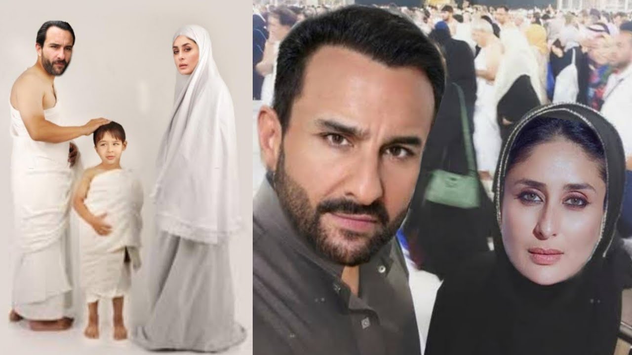 Kareena Kapoor First Hajj and Umrah with Saif Ali Khan and Taimur Ali Khan Masha'Allah