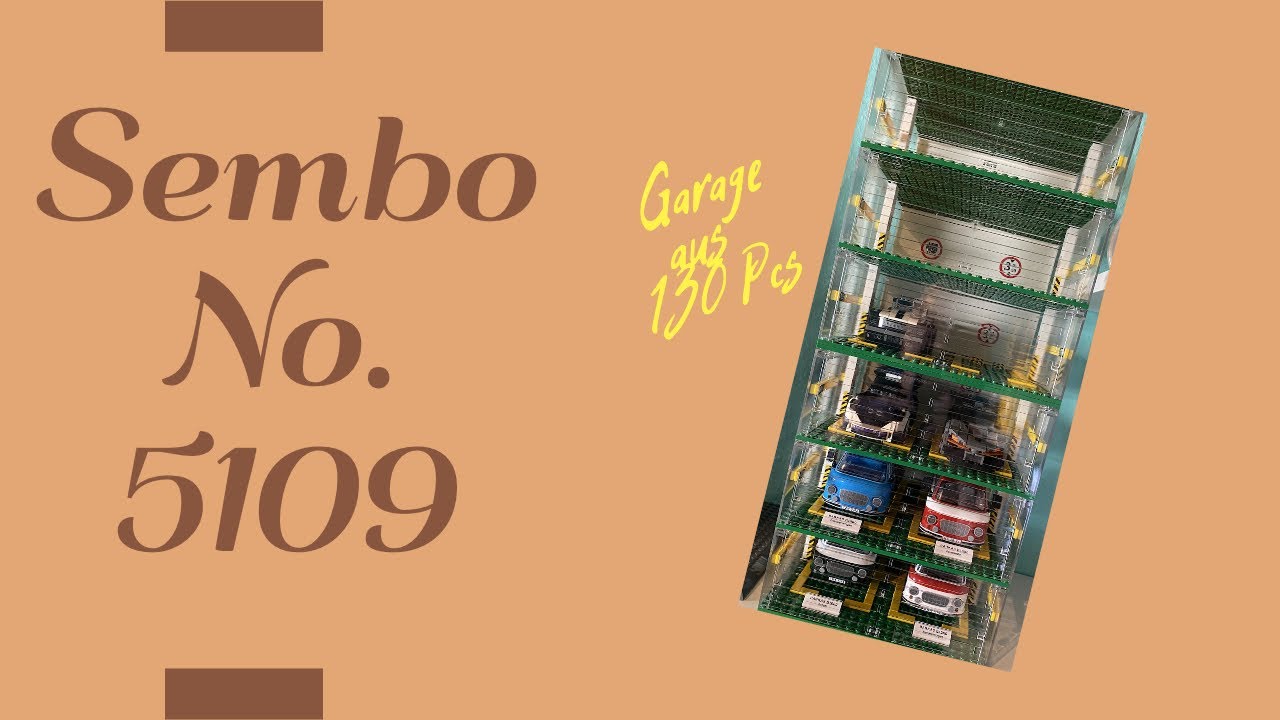 Sembo No. 5109 Garage aus der Famous Car World Reihe - Super Set zum Aufbewahen und als Staubschutz