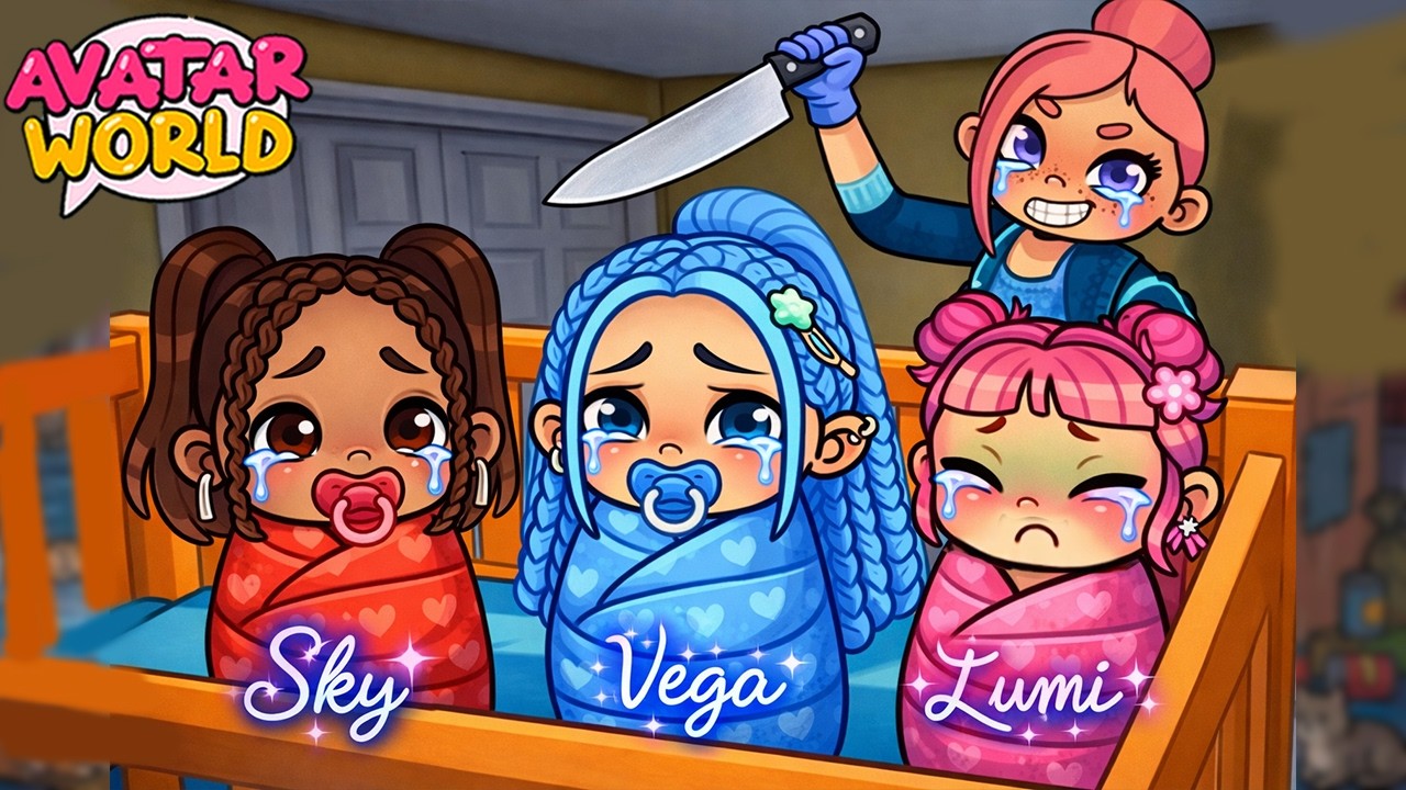ЗРЯ VEGA УДОЧЕРИЛИ 😱🩵 Луми Скай В ДЕТСКОМ ДОМЕ 🩷❤️  РУТИНА МАЛЫШЕЙ 💕 Orphan Galxe  Avatar World
