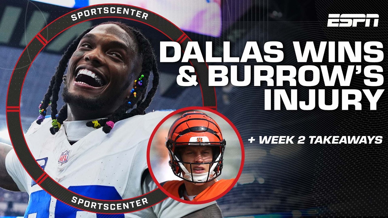 NFL WEEK 2 REACTION 🚨 Cowboys SURVIVE in OT, Eagles take down Chiefs & Joe Burrow’s injury | SC