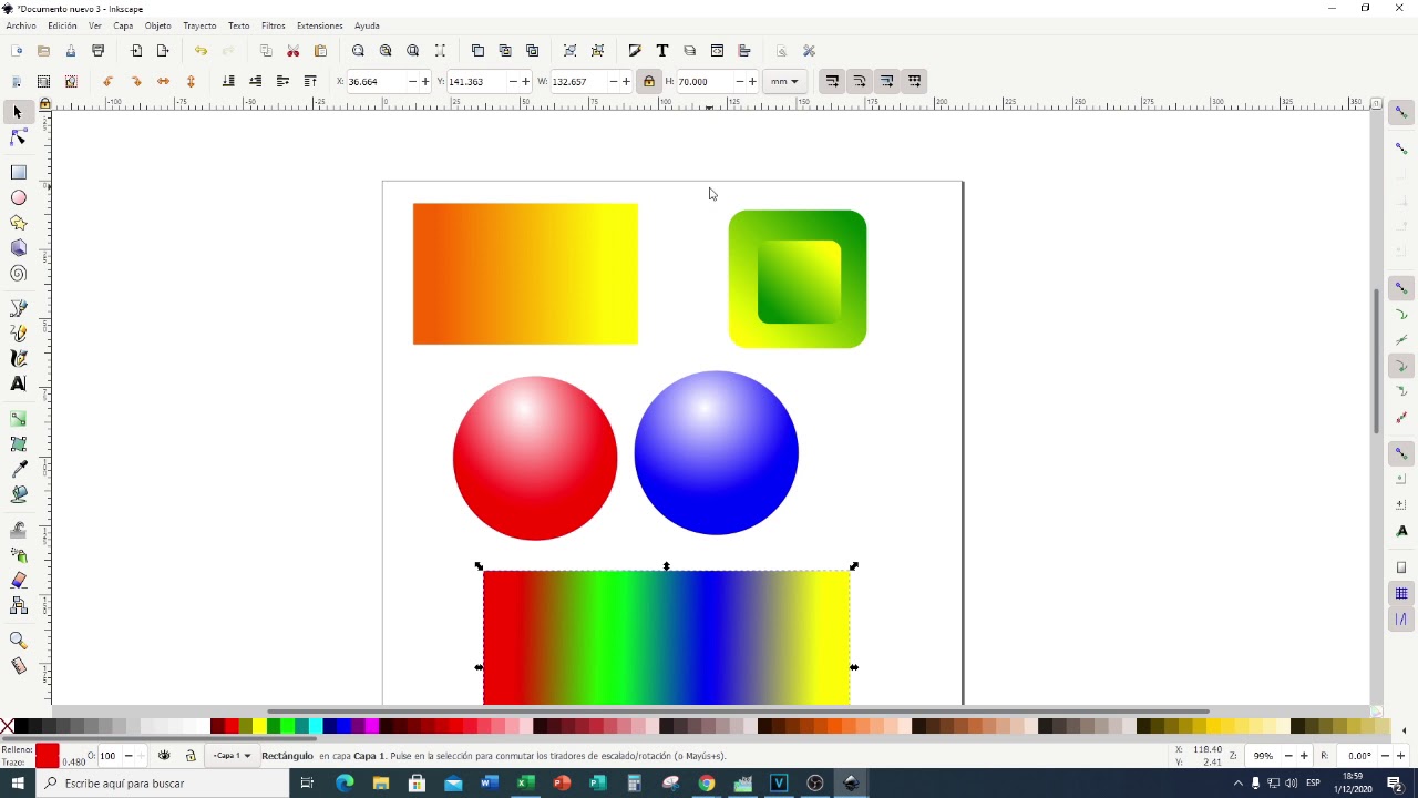 INKSCAPE   Rellenos degradados