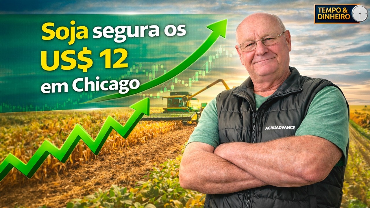 Soja segura suporte perto dos US$ 12 e mercado observa próximo movimento em Chicago