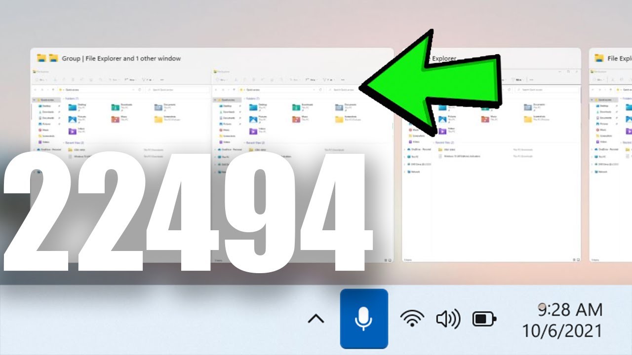 New Windows 11 Build 22494 - New Microphone Taskbar Icon, Changes and Improvements