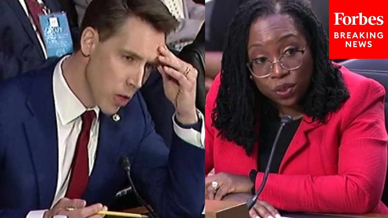'Is It Your View That Society Is Too Hard On Sex Offenders?': Hawley Grills Ketanji Brown Jackson