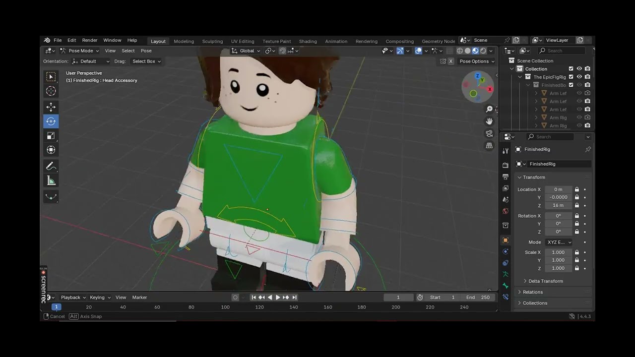 How to rig a Lego minifigure in Blender (FIRST tutorial)