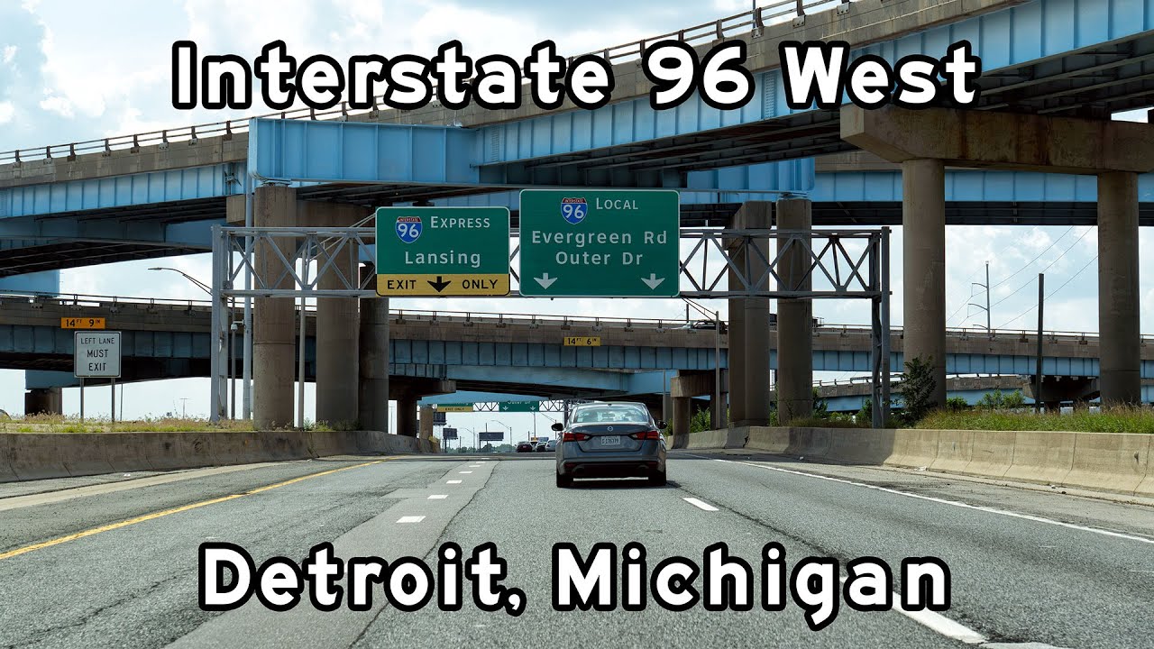 Interstate 96 West - Detroit, Michigan - July, 2023
