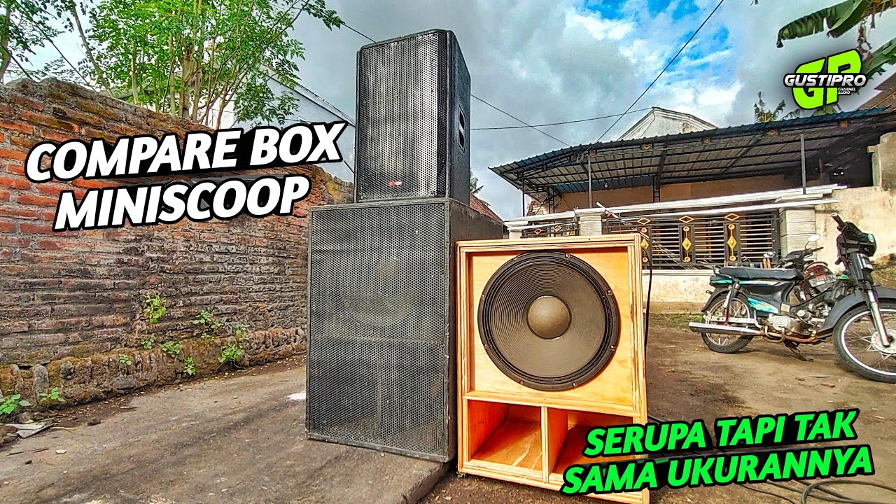 Compare box MINISCOOP 18inch model sama beda ukuran
