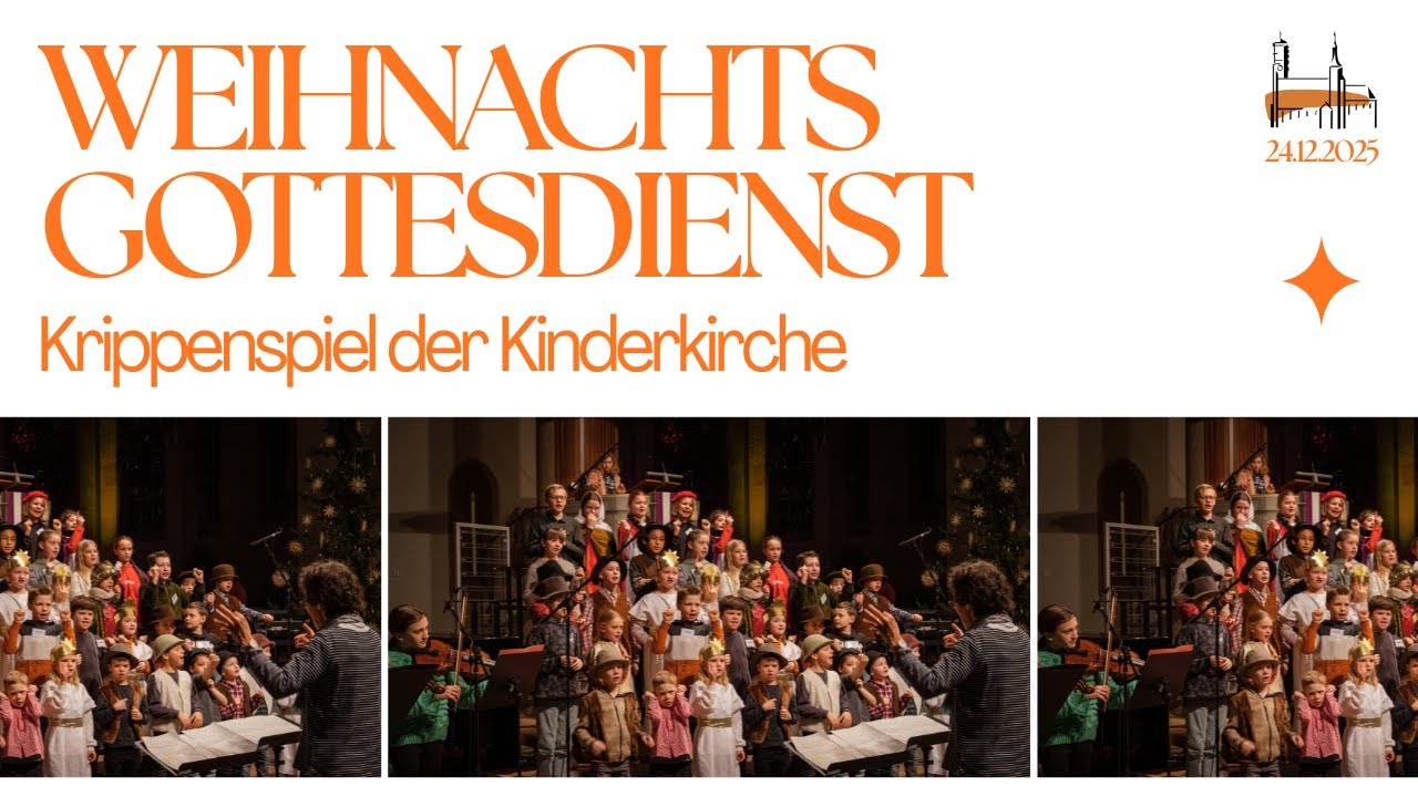 Weihnachtsgottesdienst der Kinderkirche in der Stiftskirche Stuttgart am 24.12.2025