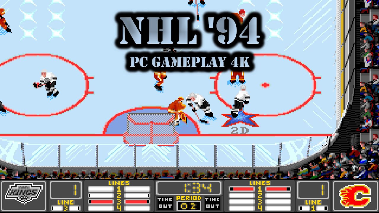 Old Games - NHL '94 (NHL Hockey DOS) / #80 LA Kings League