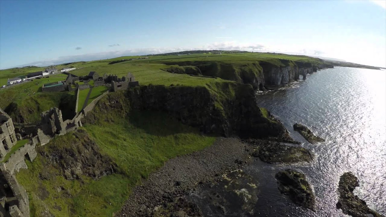 Dunluce Castle Drone film** MUST SEE**