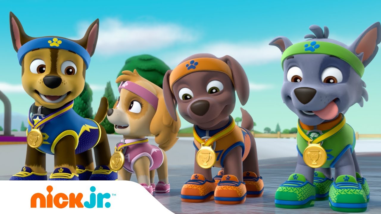 دوريات المخلاب | جراء بدوريات المخلاب يمارسون الرياضة في الثلج | Nick Jr. Arabia