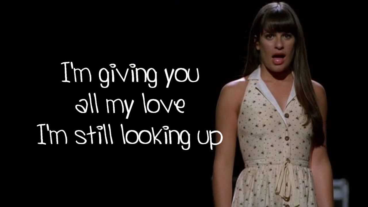 Glee - I Won't Give Up (Lyrics)