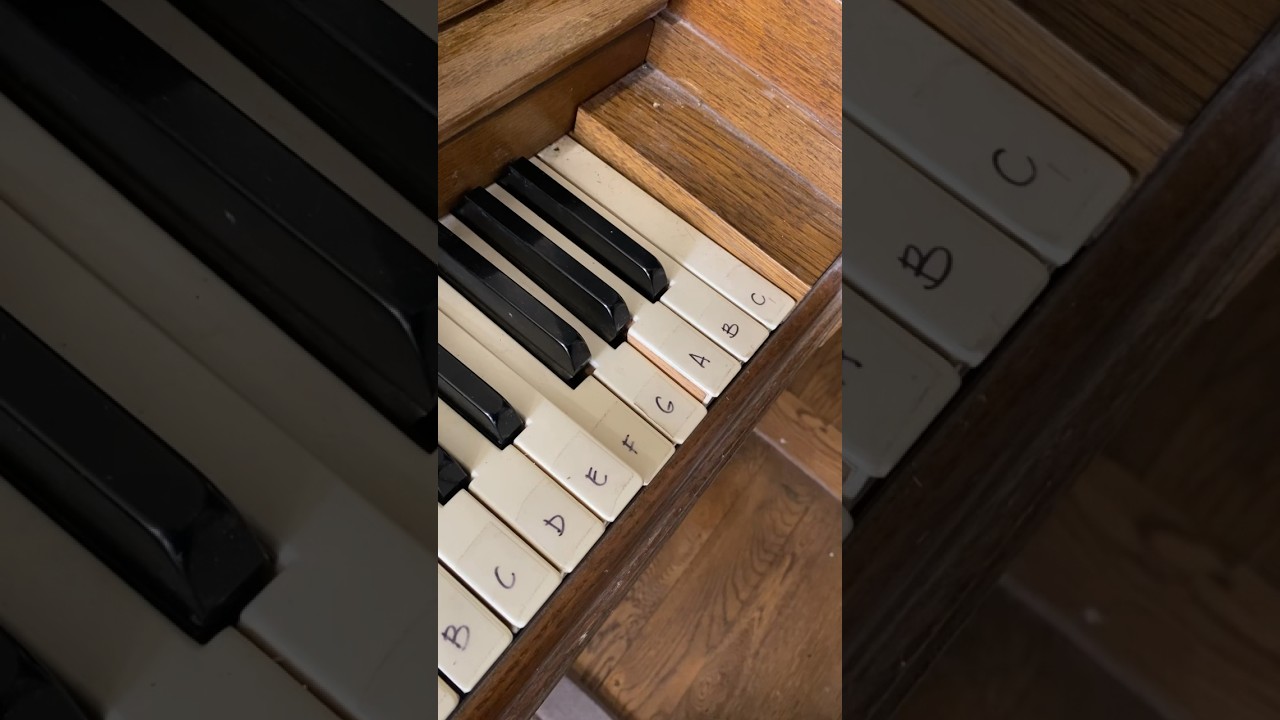 Fixing stuck keys on a free piano #diy