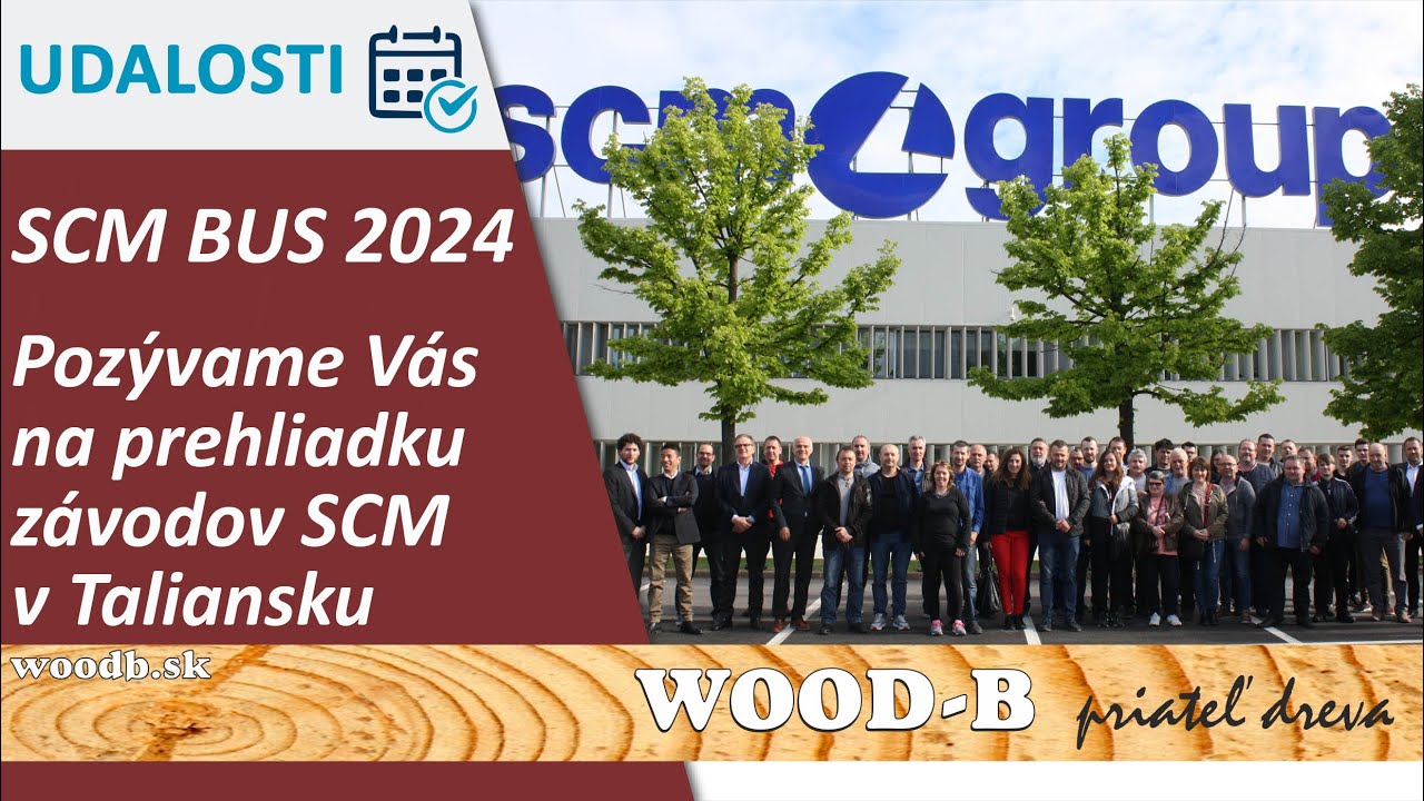 SCM BUS 2024 - pozvánka na prehliadku výrobných závodov SCM v Taliansku 21.až23.apríl 2024