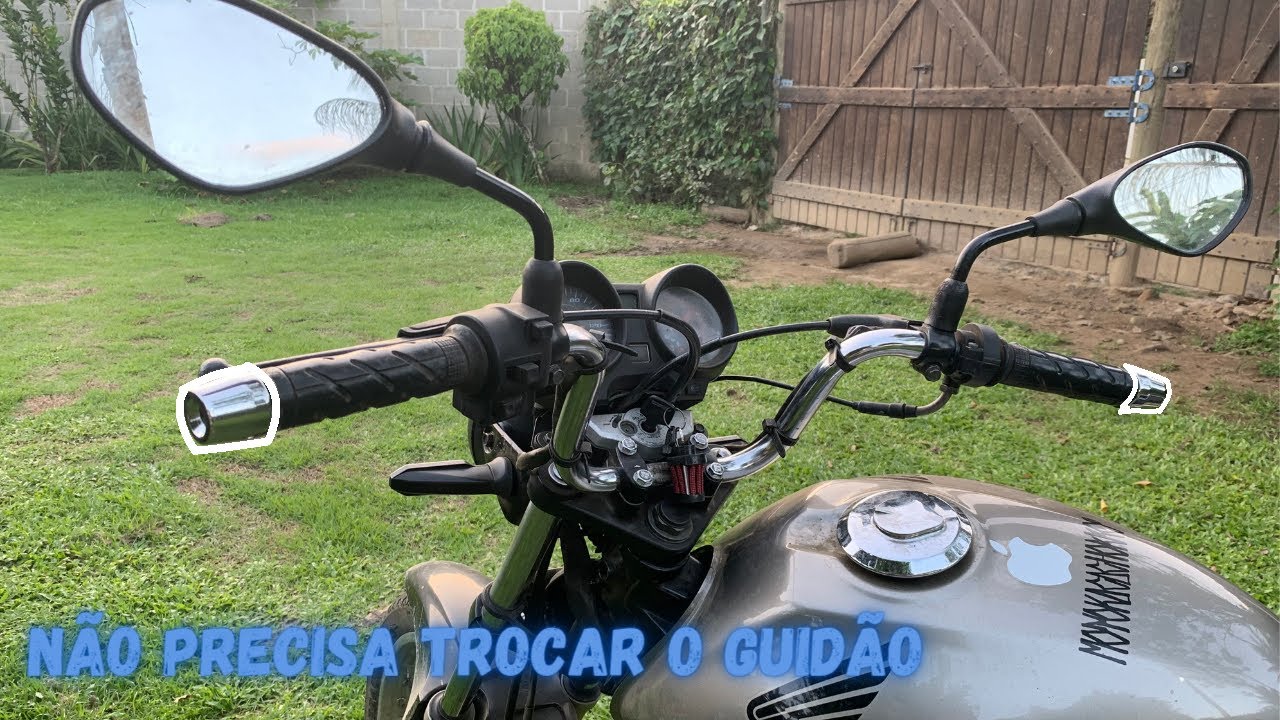INSTALEI OS PESOS DE GUIDÃO DA PCX  NA TITAN 150 | (SEM TROCAR O GUIDÃO E SEM FAZER ADAPTAÇÃO)