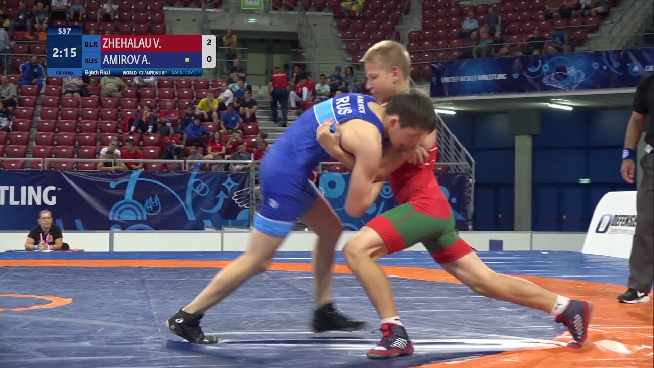 1/8 GR - 48 kg: V. ZHEHALAU (BLR) v. A. AMIROV (RUS)