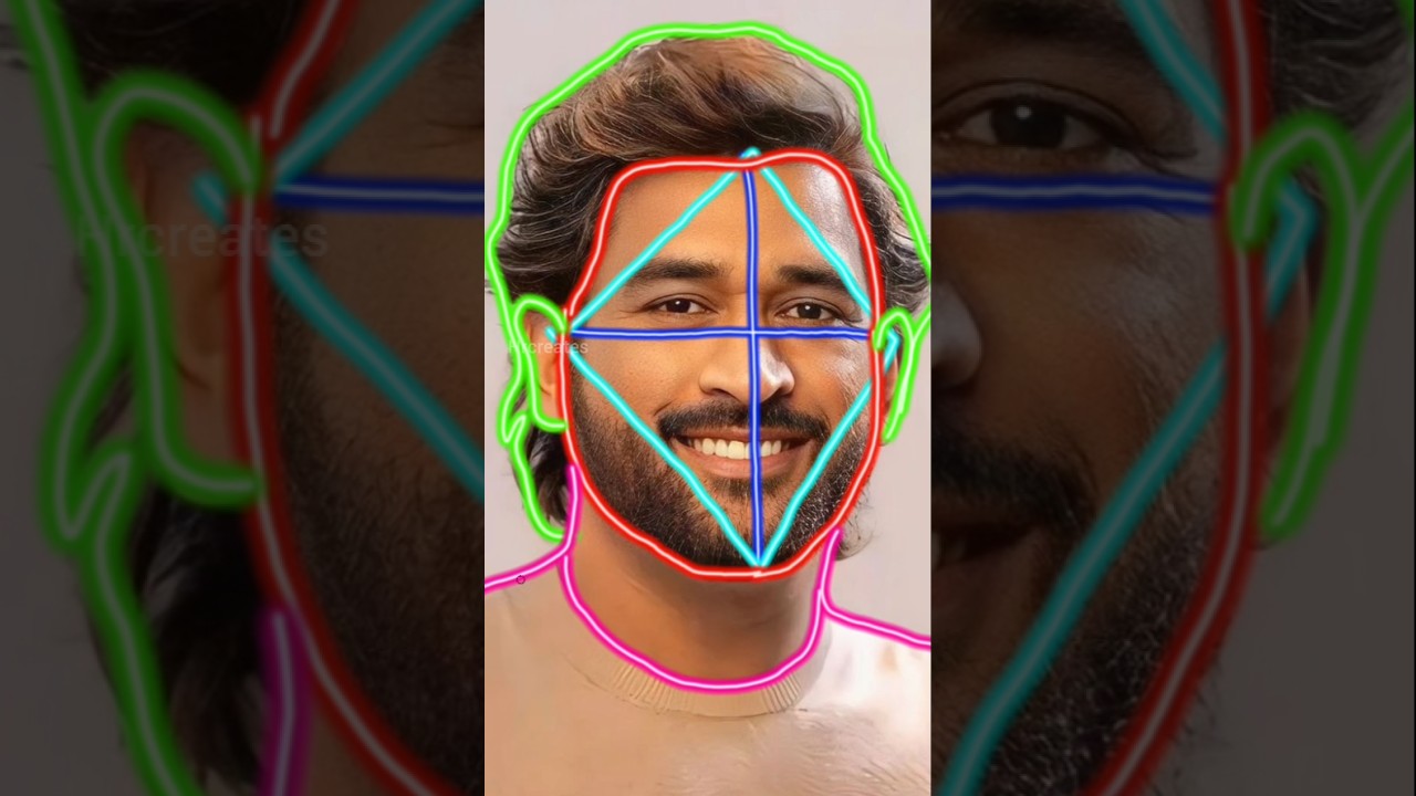 How to draw Ms Dhoni✨ #ytshorts #tutorial