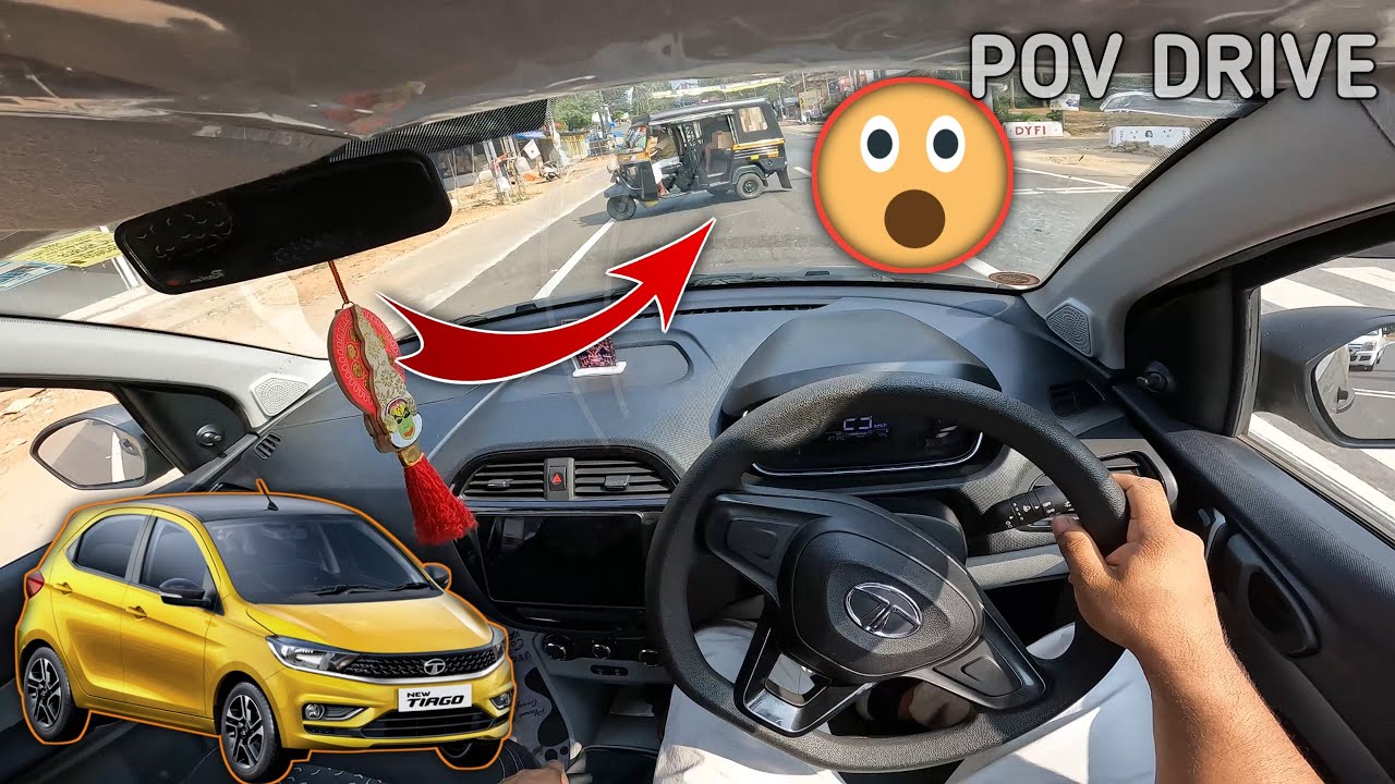 2024 TATA TIAGO 1.2L PETROL MANUAL | POV DRIVING | 85 Bhp | 113NM | ASMR |