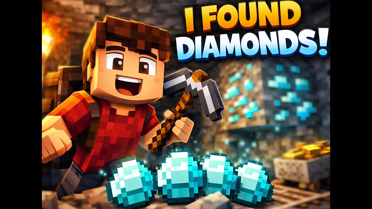 [I find diamonds!]Minecraft Survival Part 2 #minecraft#MinecraftSurvival#MinecraftHardcore#Minecraft