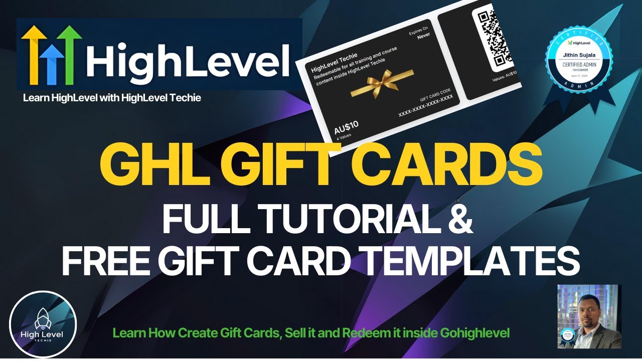 GohighLevel Gift cards Full Tutorial with Free gift card templates