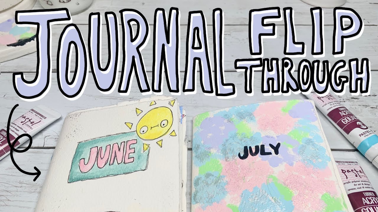 June Journal Flip Through and Decorate July's Journal With Me! 🎨✨