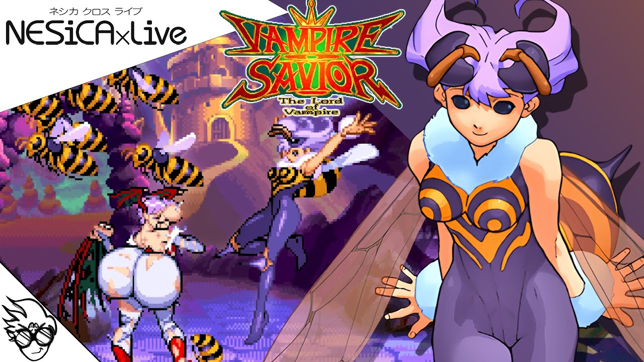 Vampire Savior The Lord of Vampire (NESiCAxLive/Arcade - 2014) - Q-Bee [Playthrough/LongPlay]