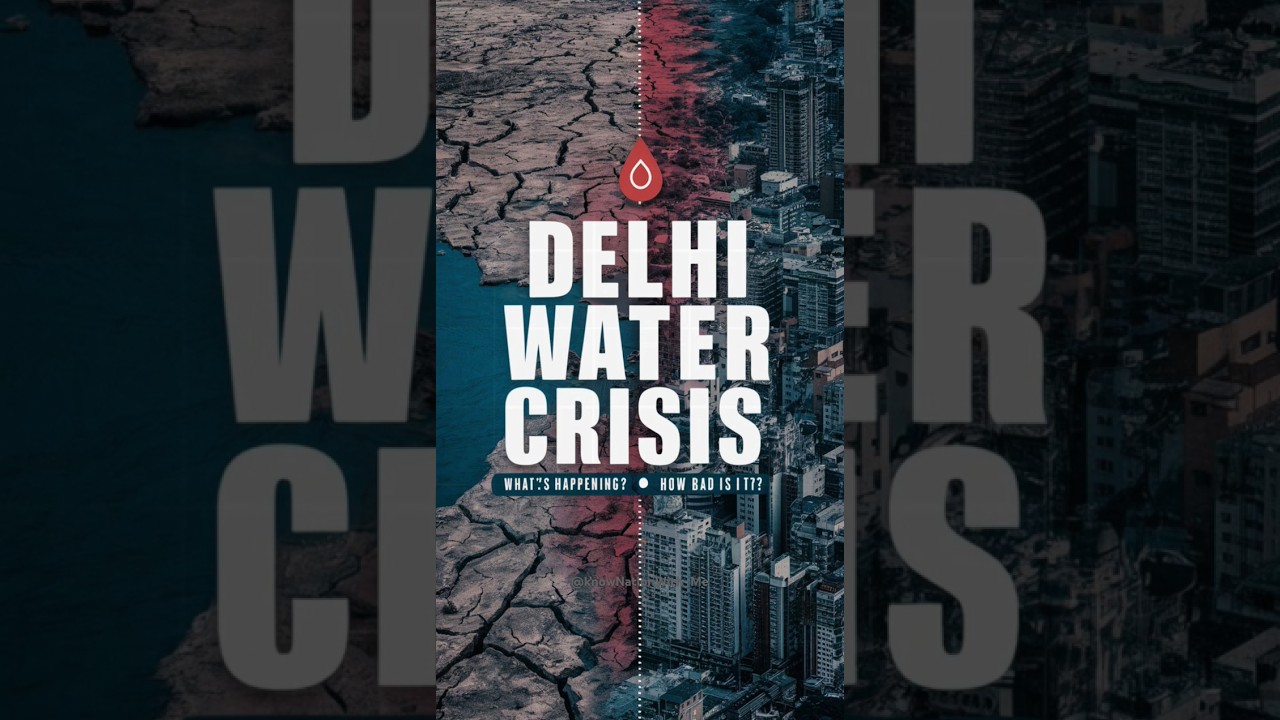 Delhi's Water Crisis💦 6 major reasons #watershortage #ytshorts #dailynewsupdate