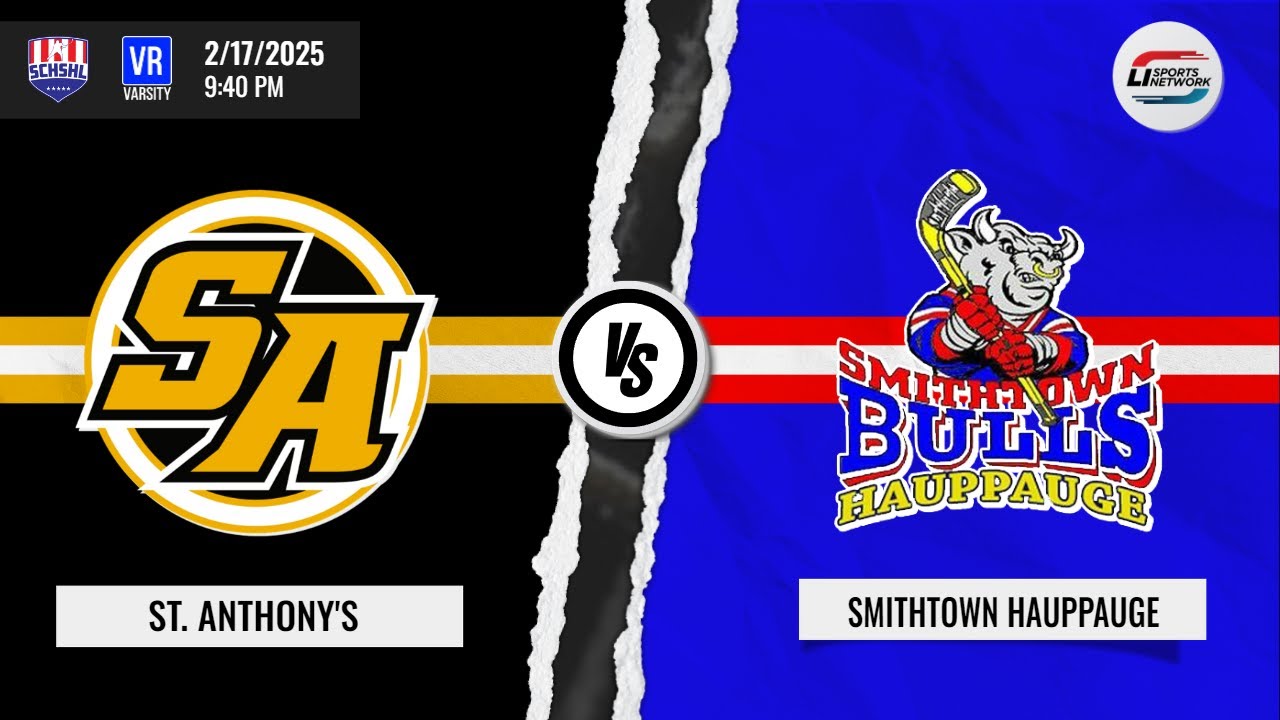 SCHSHL Varsity Finals - Game 1 | St. Anthony's vs Smithtown Hauppauge