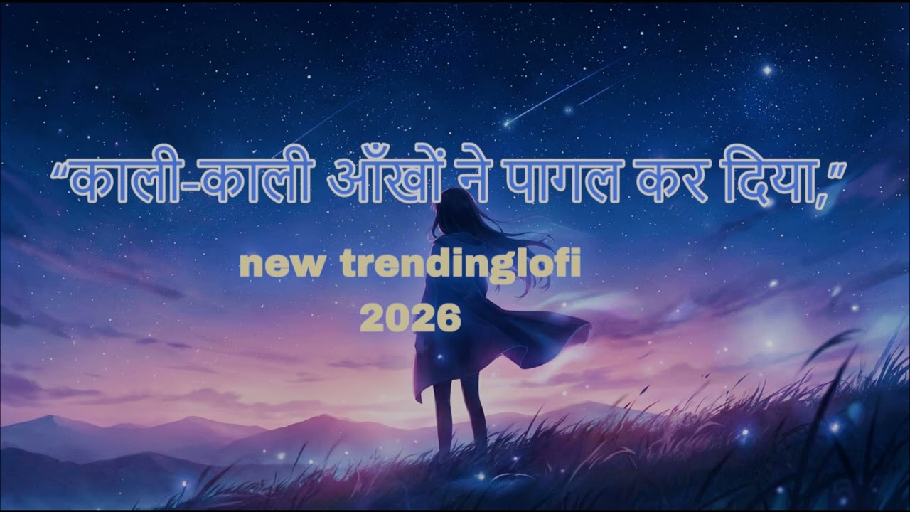 काली-काली आँखों ने पागल कर दिया,#lofi#lofisong#hindilofisong