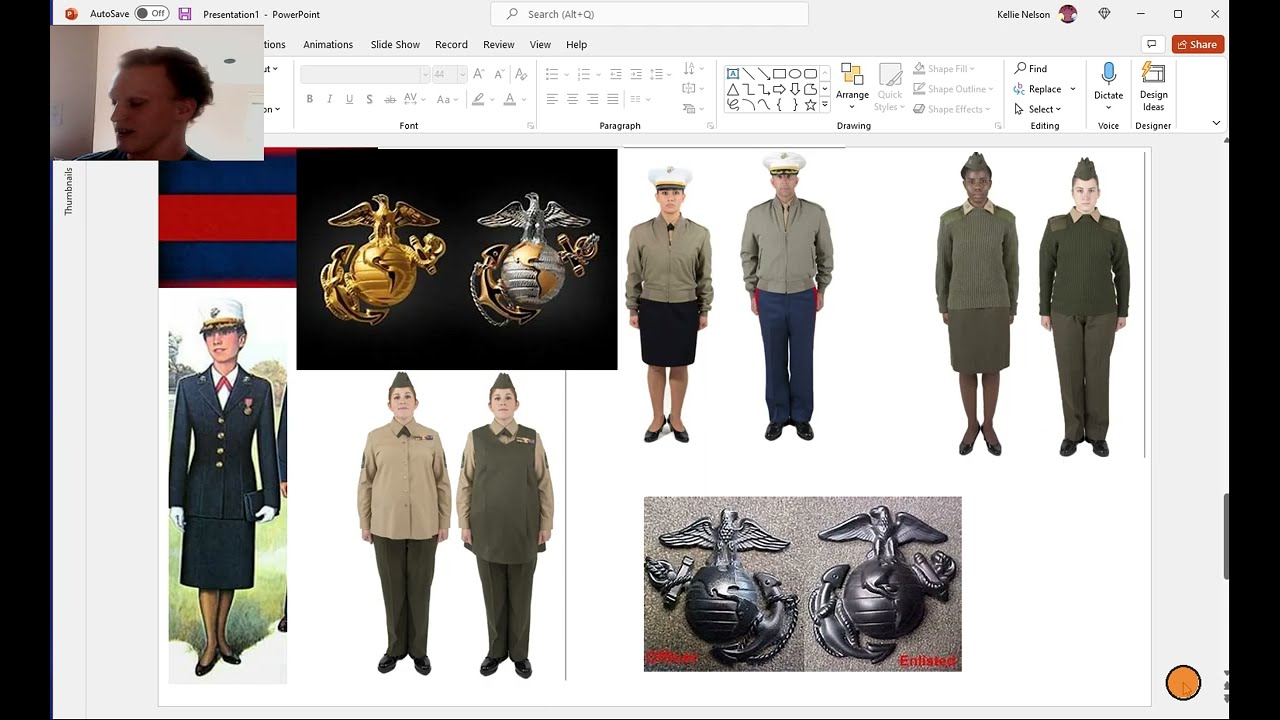 USMC Officer and Enlisted Uniform Comparison