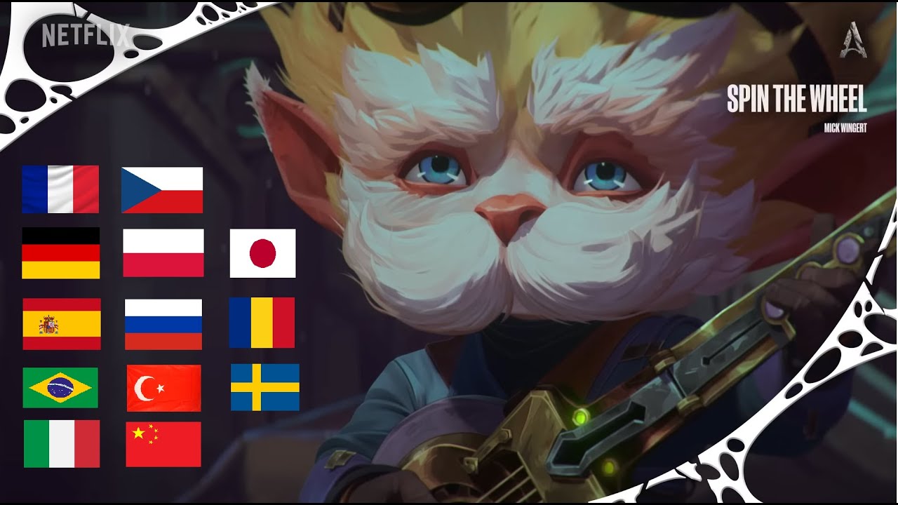 Heimerdinger singing 'Spin The Wheel' in 14 languages (Arcane)
