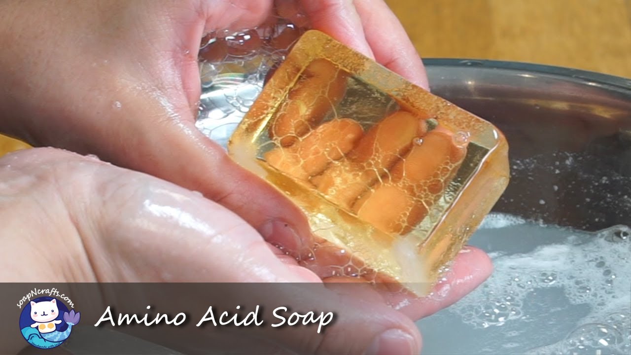 Amino Acid Soap 1 (Turn on CC for detail explanation) #soapncrafts #transparentsoap #aminoacidsoap