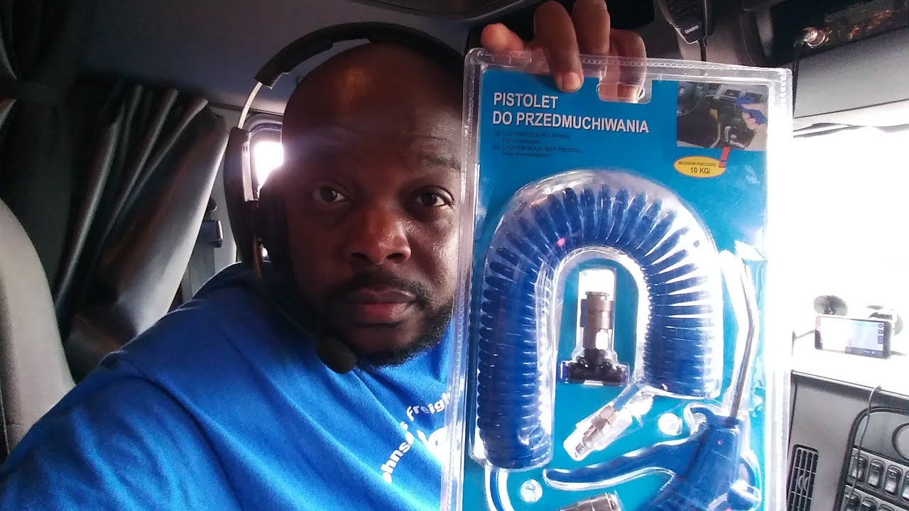 How to install a air blow gun kit in a semi truck