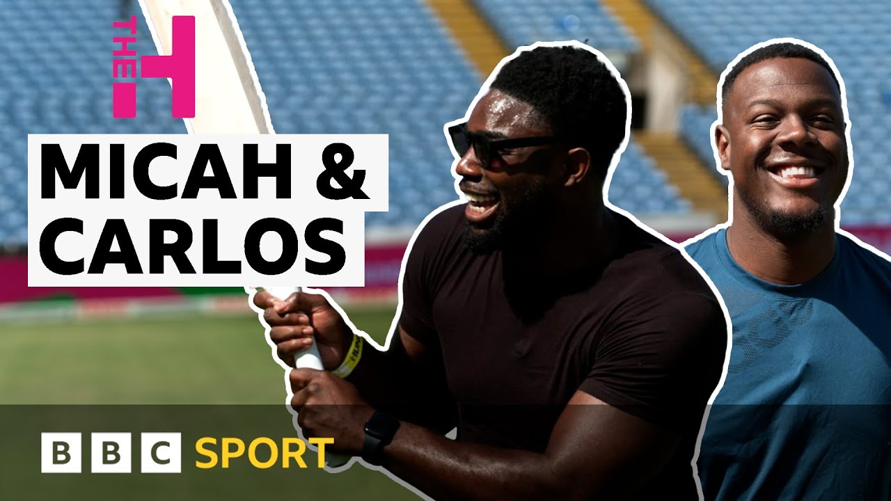 Carlos Brathwaite challenges Micah Richards to hit a six | The Hundred