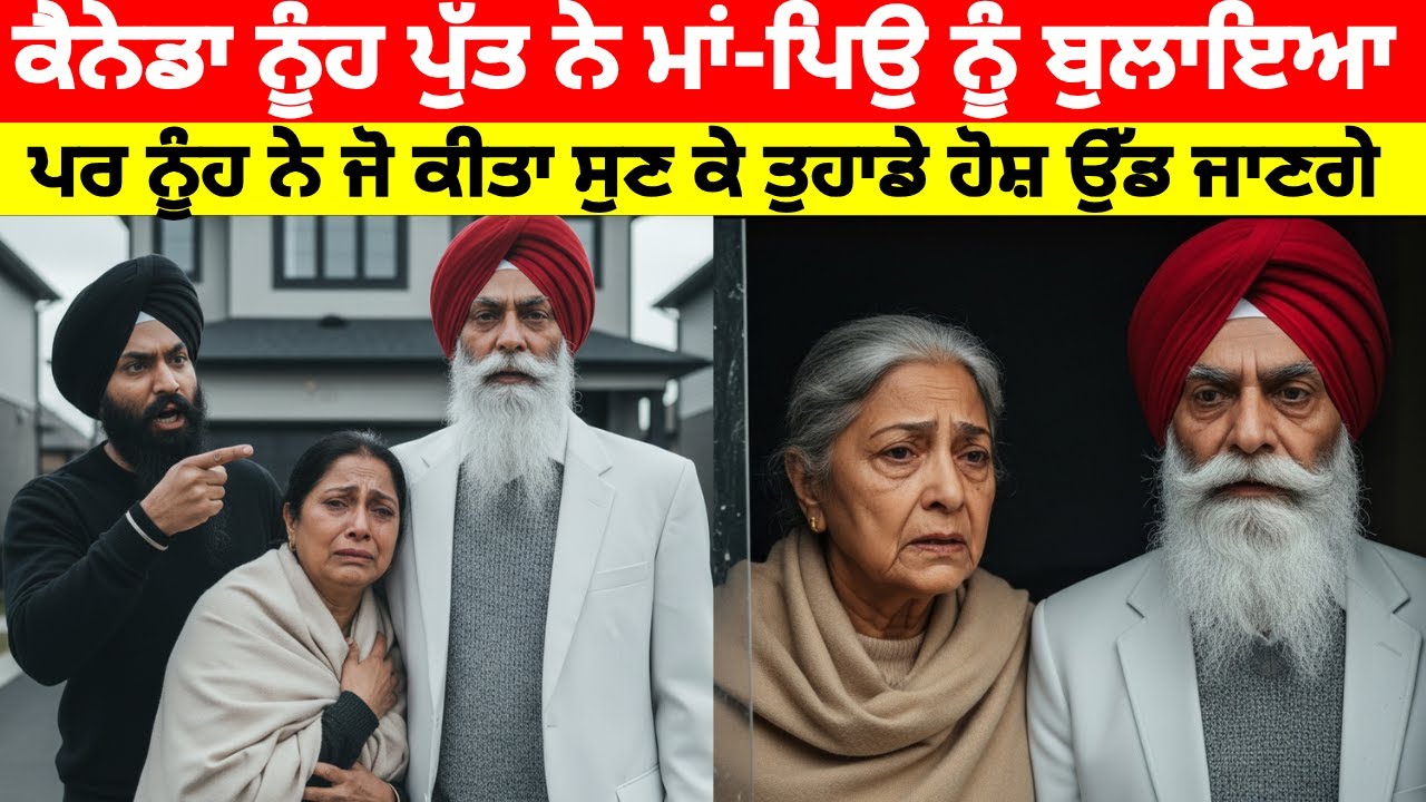 ਕੈਨੇਡਾ ਨੂੰਹ ਨੇ ਗਿਣ-ਗਿਣ ਕੇ ਰੋਟੀ ਦਿੱਤੀ: ਬੁੱਢੇ ਮਾਪਿਆਂ ਨੂੰ ਘਰੋਂ ਕੱਢਿਆ ਐਨੀ ਠੰਢ ਵਿਚ।#canadaimmigration