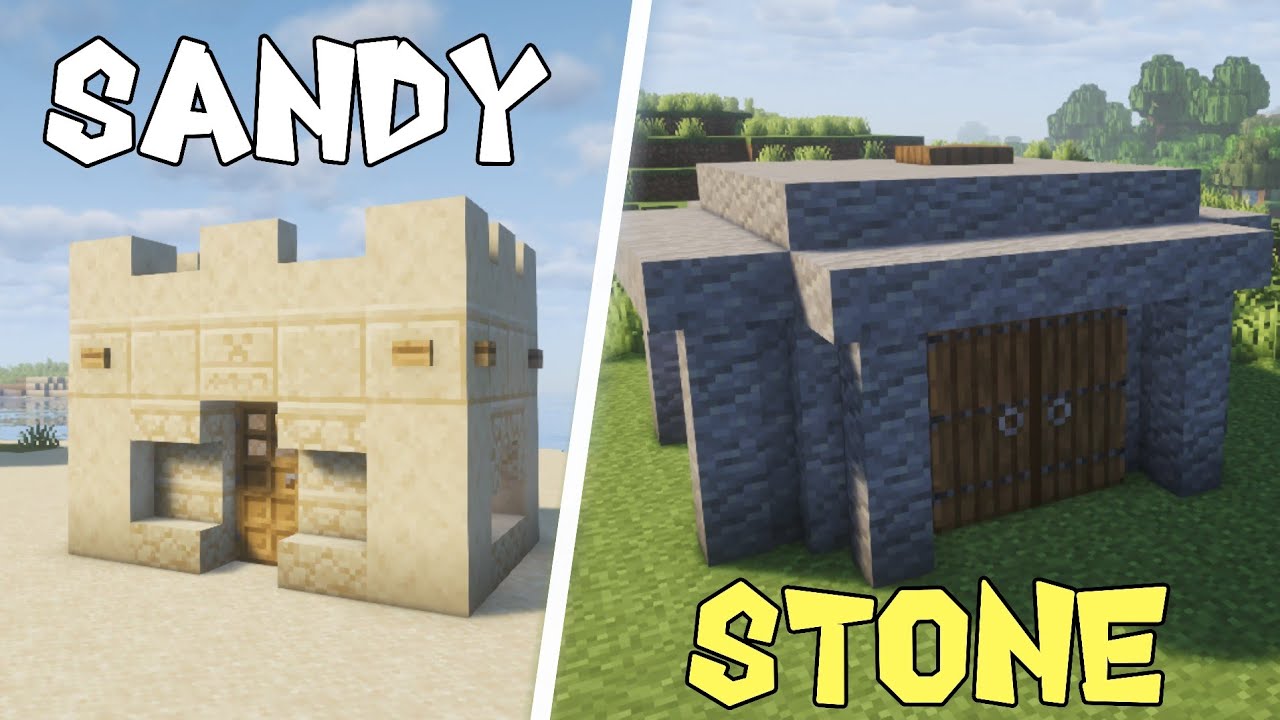 📜2 Simple Starter Bases for 1.21+ Minecraft⚒️