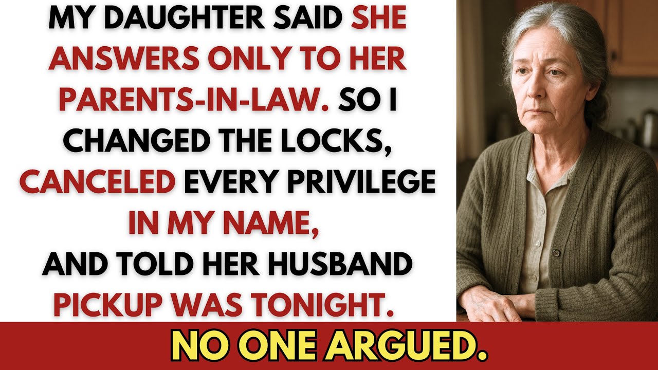 My Daughter Said She Answers Only To Her Parents-In-Law. So I Changed…