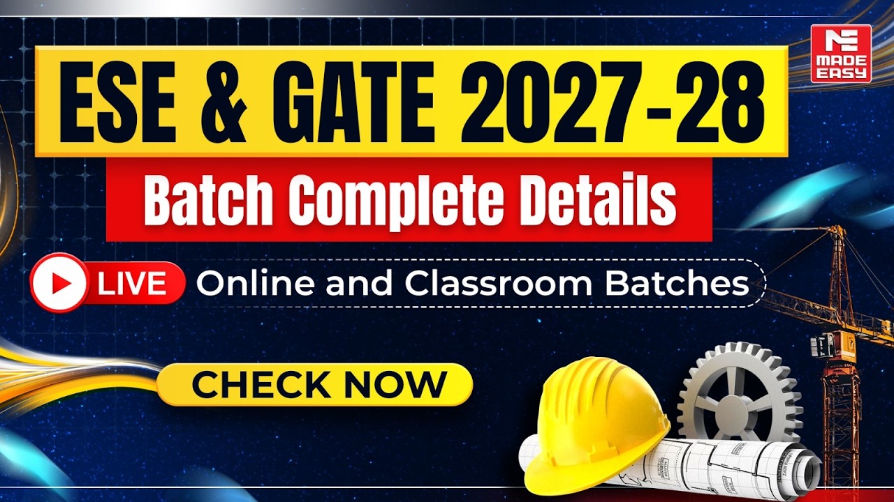 Start GATE 2027 & ESE 2027 Preparation Now | Complete Strategy + Batch Details!