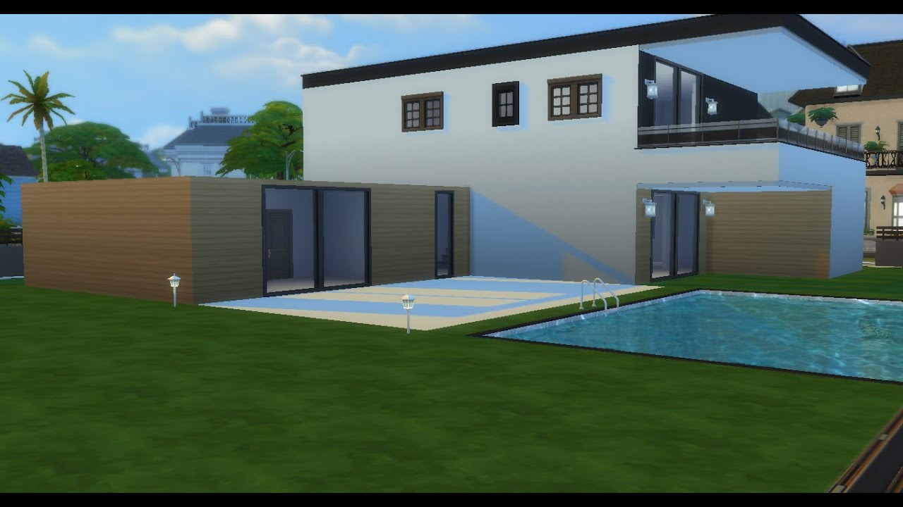 Tuto : Maison moderne 🏡 |Sims 4|