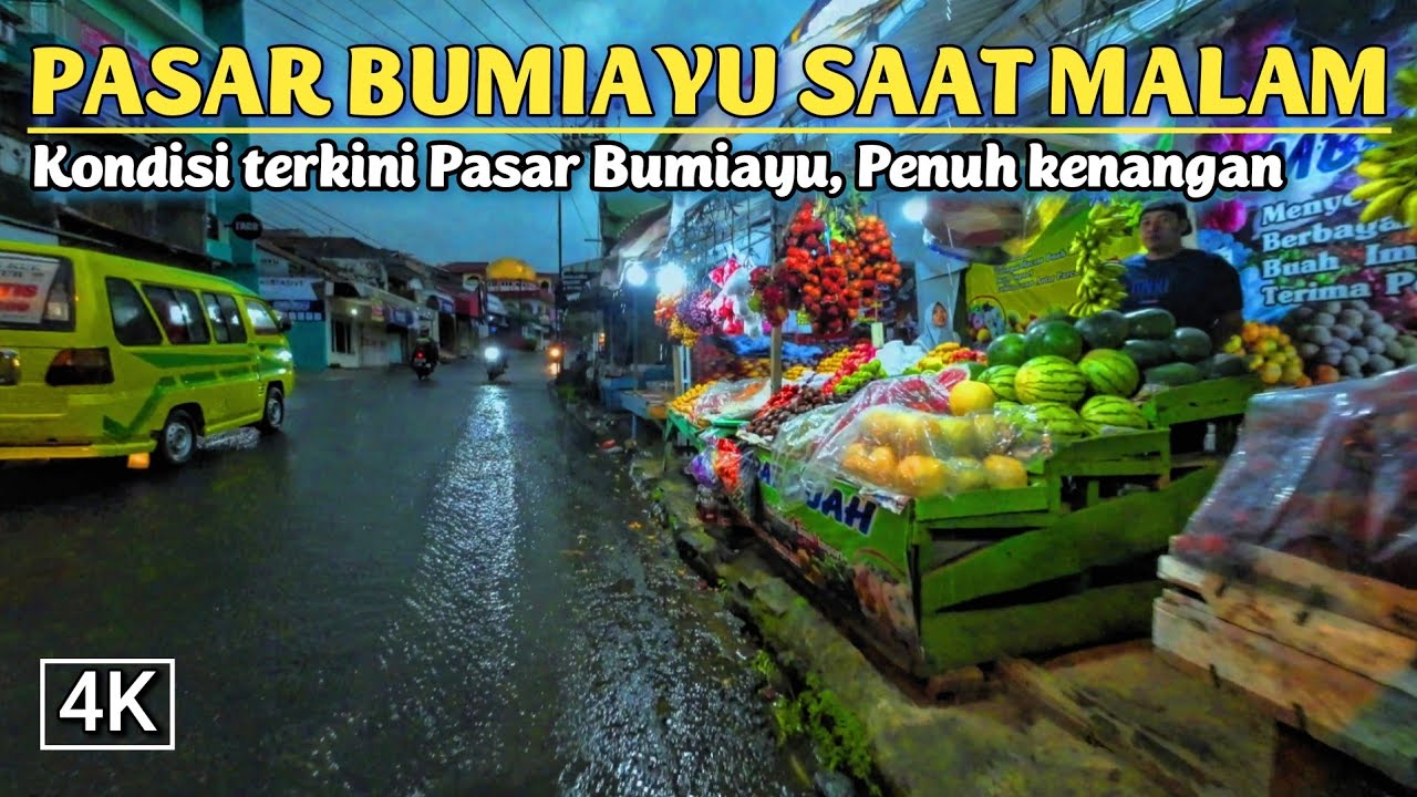 NGABUBURIT di Pasar Bumiayu Brebes terbaru 2023 saat Hujan Deras bikin Relax pikiran | RAIN WALK