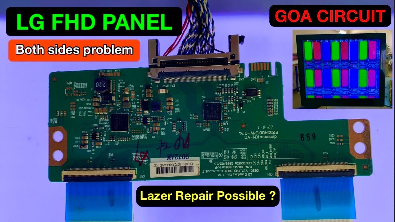 LG FULL HD PANEL Both Sides Problem Repairing with LAZER MACHINE